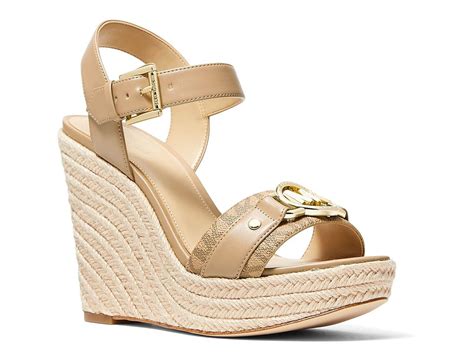 espadrille wedges michael kors|michael kors wedge heels.